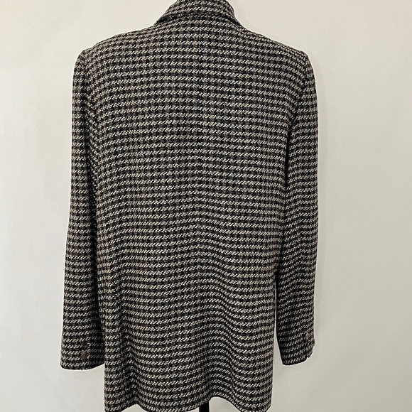 ALEX New York Vintage 100% Silk Houndstooth Blazer. Size 16. - Picture 4 of 7
